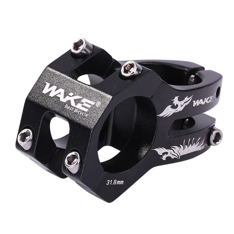 Wake Attacco Manubrio in Lega di Alluminio Breve Manubrio Stem Riser Fisso di Bilanciamento Regolabile a Piedi Mtb Della Bici Della Bicicletta Gambo Della Bicicletta Parti: 31.8X28.6X35mm
