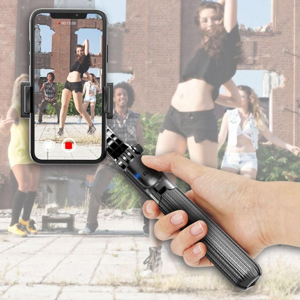 Smartphone Stabilisator Handheld Stand Stabilisator Selfie Stock mit kabellos-Verschluss Stativ für Clever Telefon Video Vlog