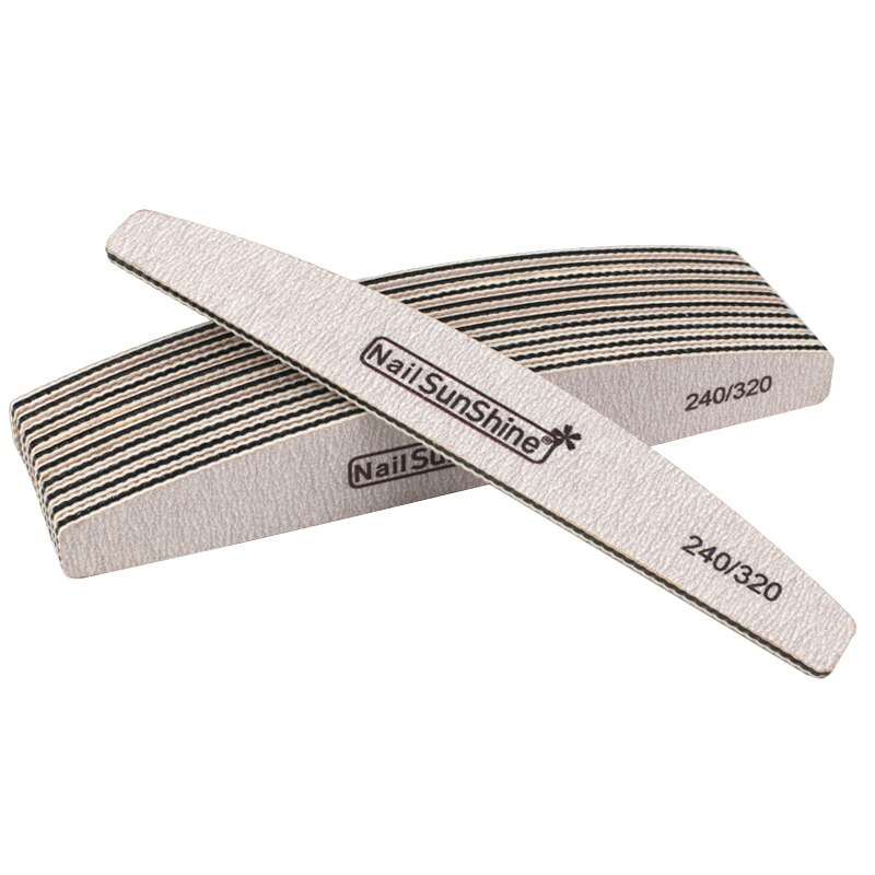 Emery-limas de uñas para manicura, pizarra lavable, 80/100/100/150, color Lima, bloque de doble cara, 240/320 Uds.: 240 320 Grit