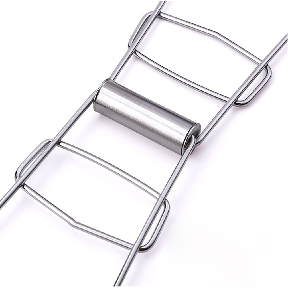 Multifunction Foldable Stainless Steel Plate Anti Dish Lifter Retriever Bowl Clip Pots Crockery Holder Clamp Kitchen Tongs