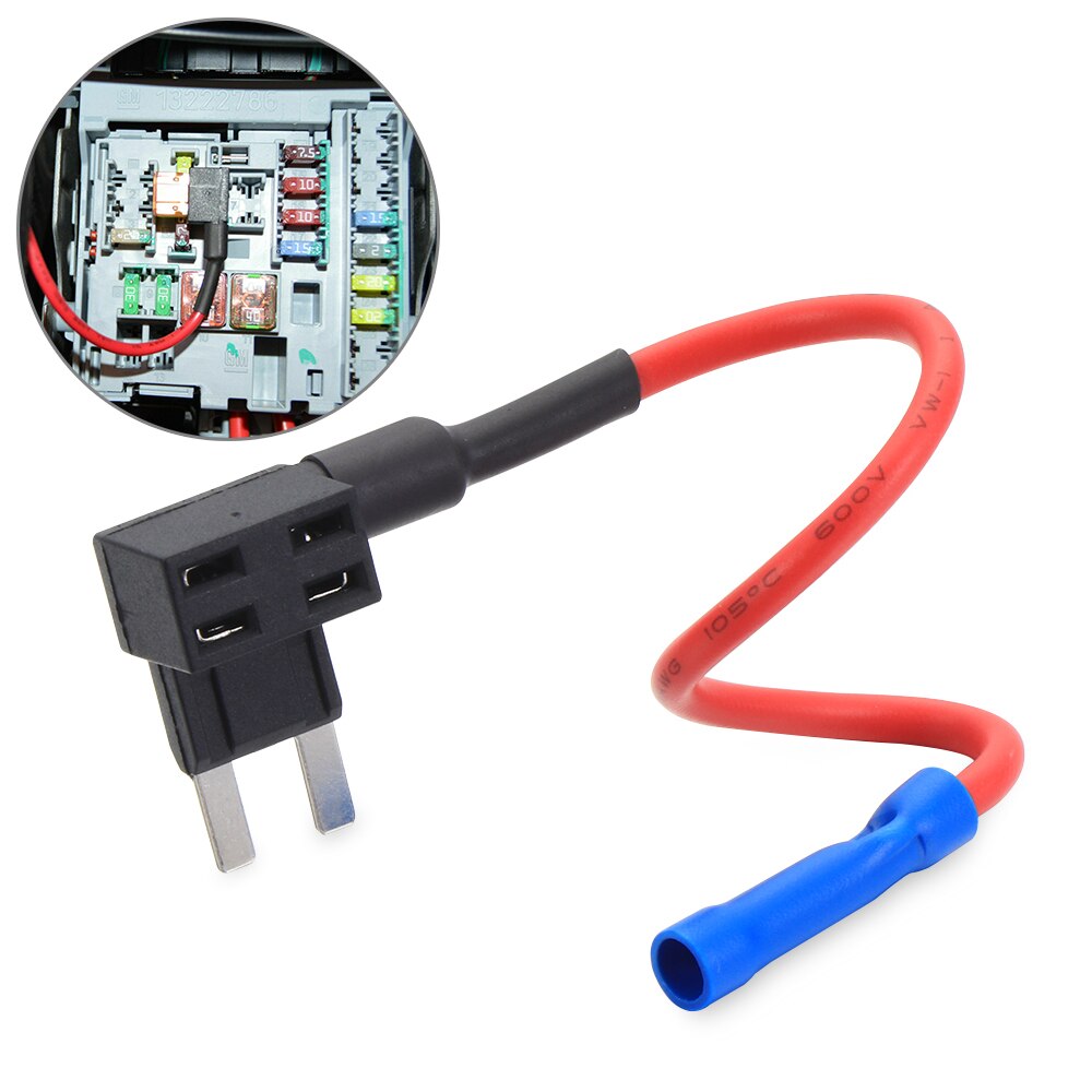 Adaptador de fusible de circuito A para coche, Mini portafusibles de cuchilla ATM, accesorios eléctricos para coche, 12V, 1/3/5 Uds.