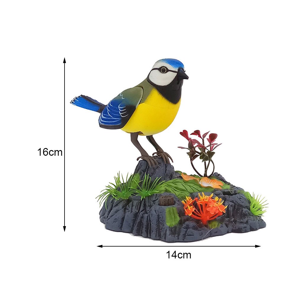 Baby elektronisk kæledyr legetøj synger kvidrende fugle legetøj stemmestyring realistiske lyde bevægelser børn elektronisk fugle legetøj: 3