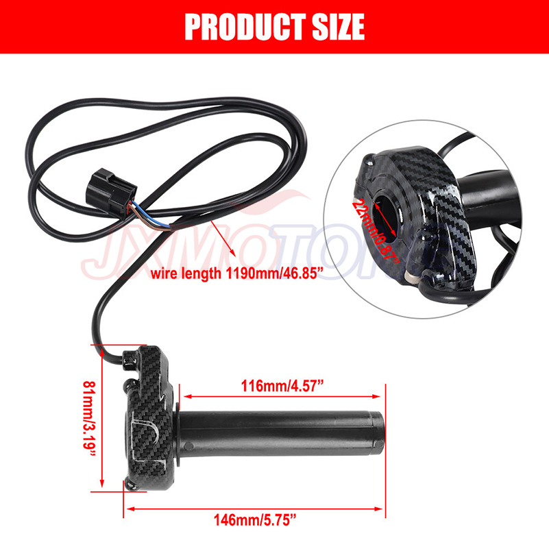 Poignée d'Accélérateur en Fibre de Carbone pour Vélo Électrique, Accessoire de Moto pour Surron Sur Sur-Ron X/S Lightbee Light équation S X