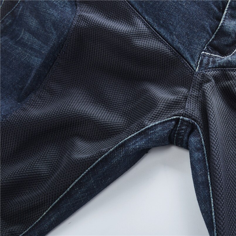 Motorcycle cross racing jeans summer breathable black mesh jeans for men Motorcycle protection pants motorcycle racing pants PK