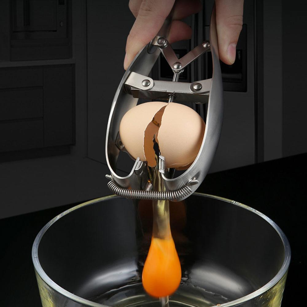 Ei Schaal Breker - Roestvrij Staal Ei Cutter - Draagbaar Ei Separator Gadget - 21.5x12.5cm