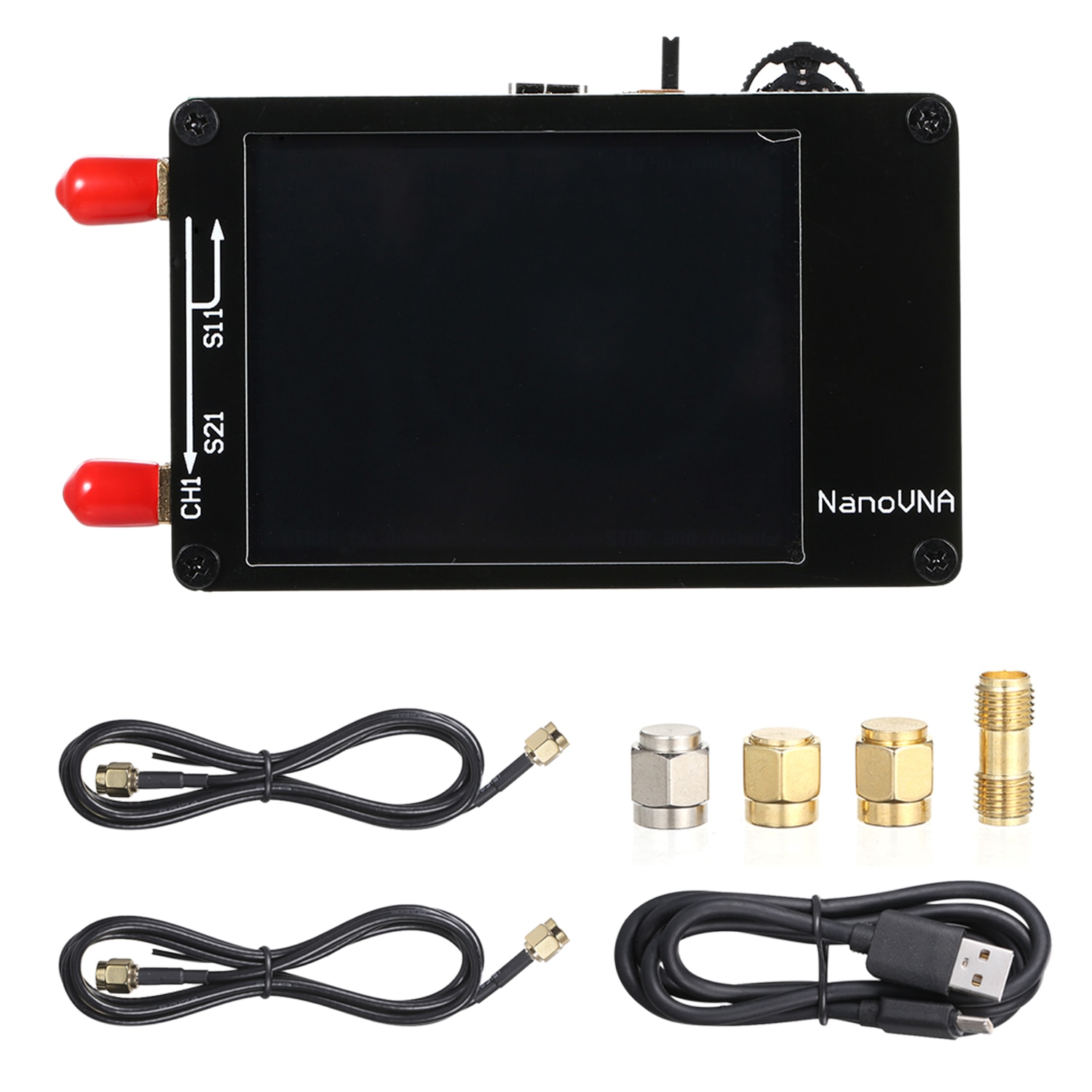 Vector Network Analyzer 50KHz-900MHz 2.8in TFT Digital Display Touching Screen UHF HF VHF MF Tiny Antenna Analyzer