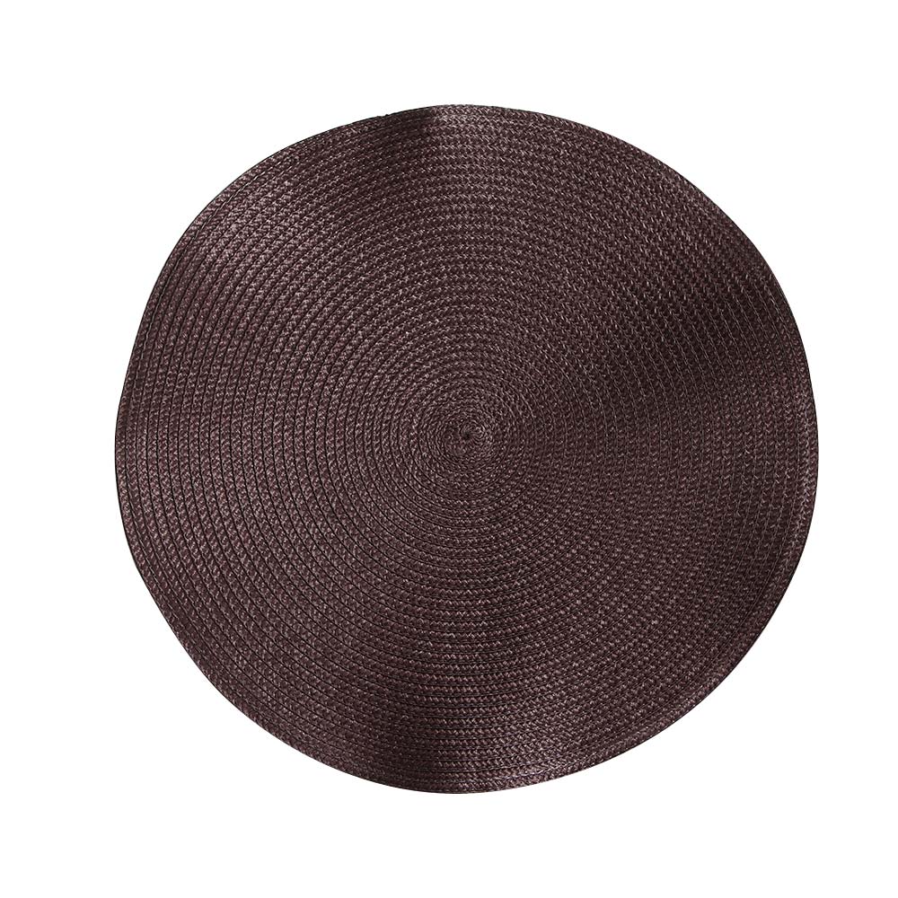Manteles Individuales redondos de tejido PP impermeables para mesa de comedor, tapete antideslizante para servilletas, discos, cuencos, posavasos para bebidas, decoración de cocina, 1 ud.