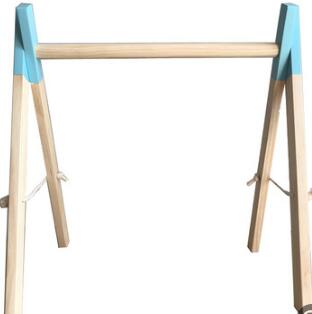 Nordic Stijl Babykamer Decor Play Gym Speelgoed Houten Nursery Zintuiglijke Speelgoed Baby Kamer Kledingrek Accessoires Fotografie Props: only blue gym