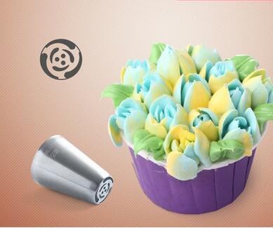 Russian Tulip Stainless Steel Icing Piping Nozzles Pastry Decorating Tip Fondant Cake Cupcake Decorator 11 Patterns: 10