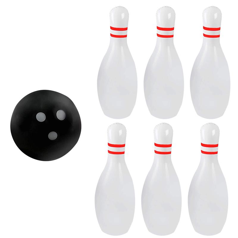 7Pcs Creatieve Opblaasbare Bowling Games Outdooe Leisure Bowling Ball Game Set