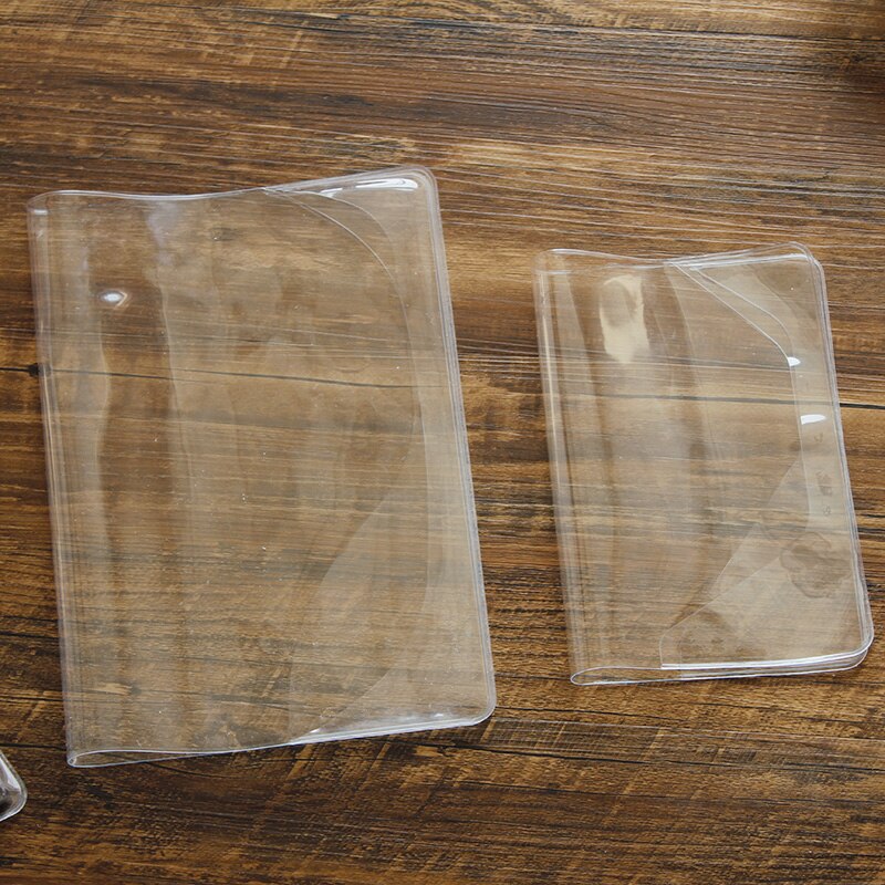 Transparent PVC Cover For Fitted Journal Book A5 A6 School Office Supplies 1 Sheet