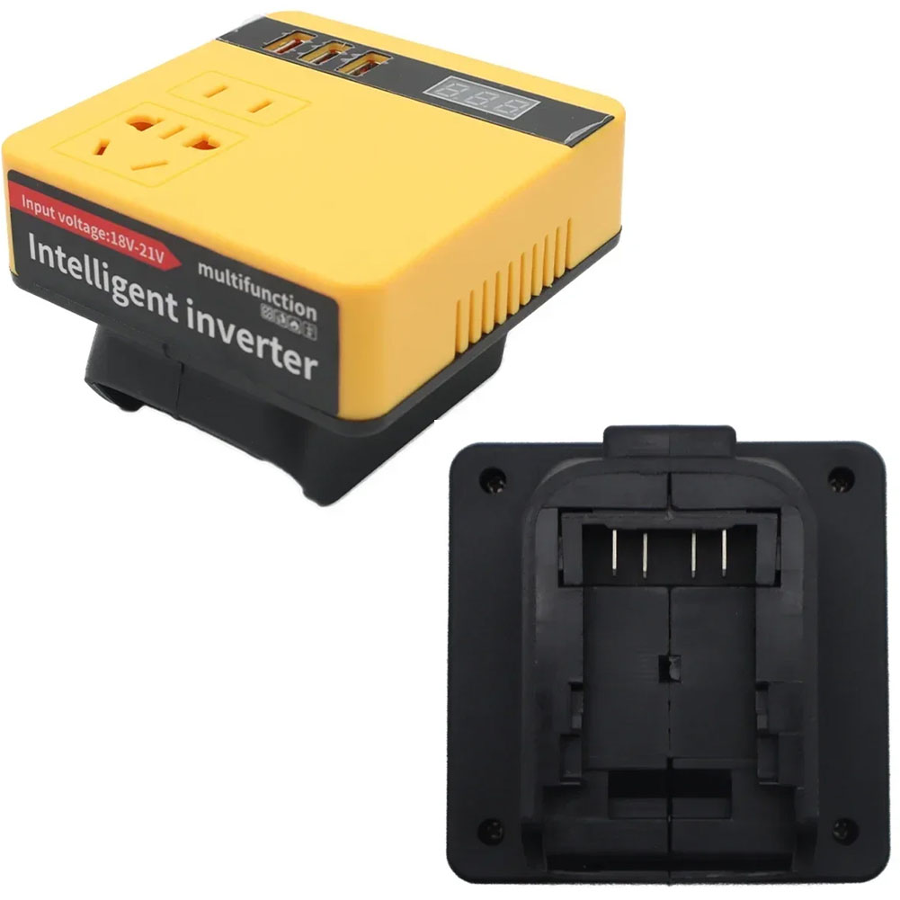 MakitaS 18V Battery Inverter To AC 220V Output Portable Modified Sine Wave Inverter For MakitaS Inverter Battery Adapter TOOLS: Chocolate