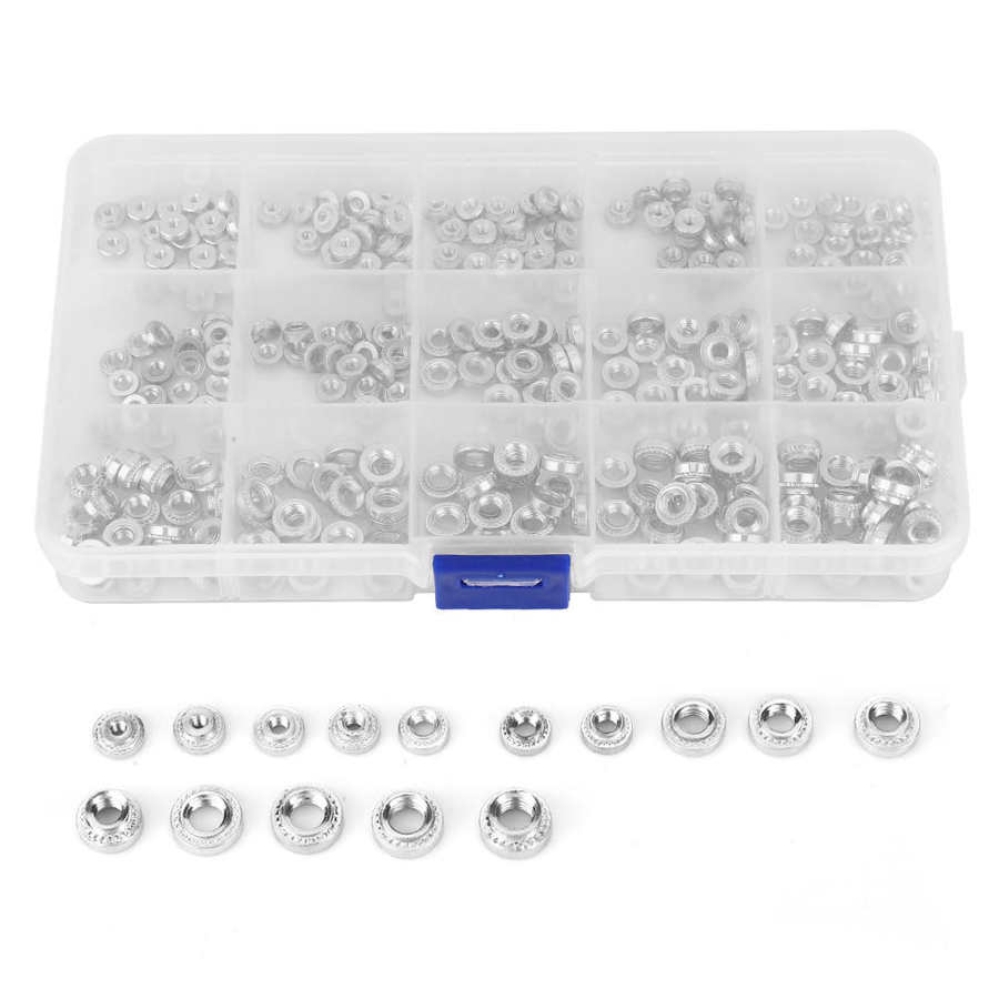 stainless steel insert for hardware repair tools self tapping inserts 300pcs PEM Nuts Pressure Riveting Self Clinching Nuts
