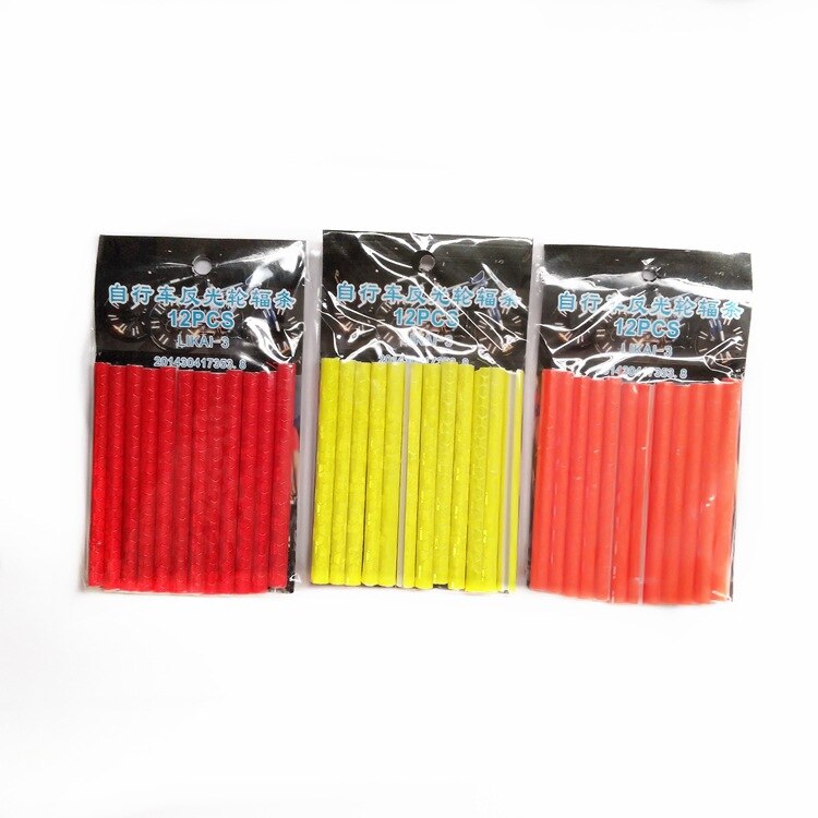 Bicycle Lights Wheel Rim Spoke Clip Tube Safety Warning Light Cycling Bike Strip Reflective Reflector Bicycle Accessories