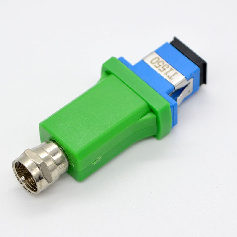 Receptor de fibra óptica CATV FTTH 1550nm SC/PC/APC, adaptador pasivo, Opto convertidor de señal, salida F macho/hembra, 10 Uds.,: SC PC Male 1550nm