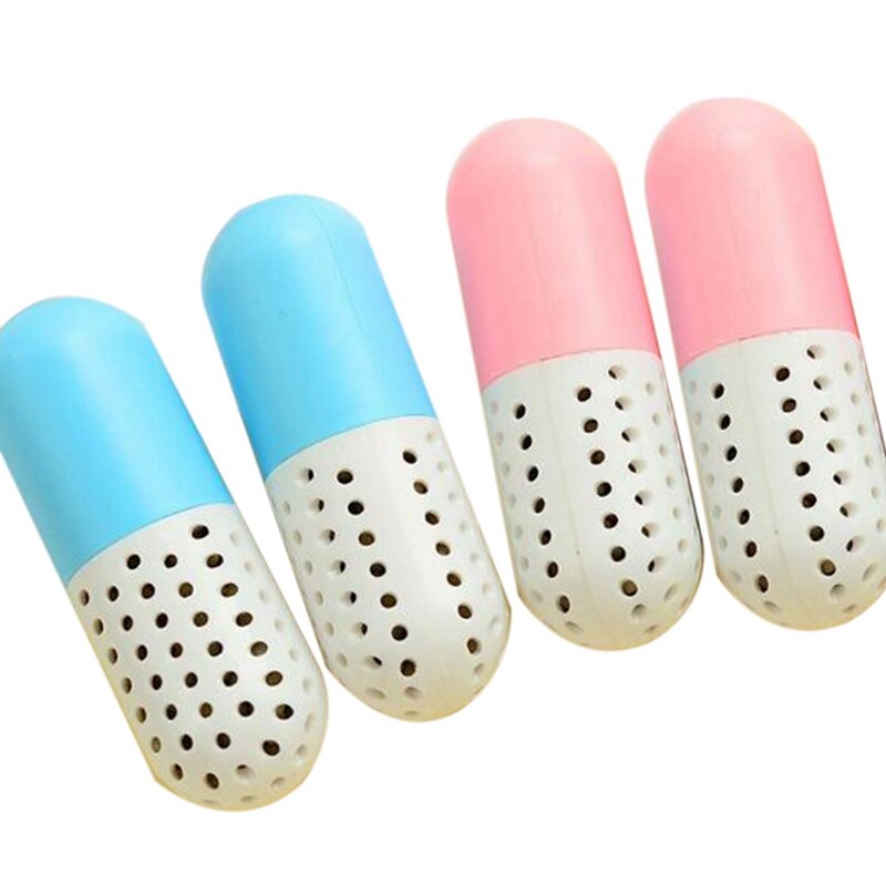 4Pcs Home Multifunctional Capsule-Shaped Shoe Deodorant Moisture-Proof Dryer Dehumidifier