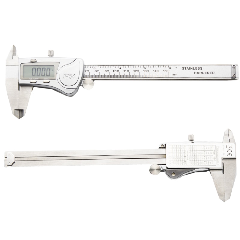 High Precision Stainless Steel Metal Digital Caliper 6 inch 150cm Measuring Instrument LCD Vernier Calipers Measuring Tools