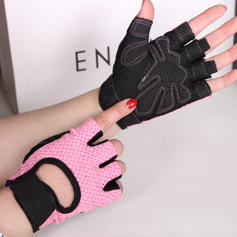 Gewichthefhandschoenen Dames Heren Fitness Gymhandschoenen Halfvinger Ademend Antislip Gel Pad Bodybuilding Training Halters Handschoenen