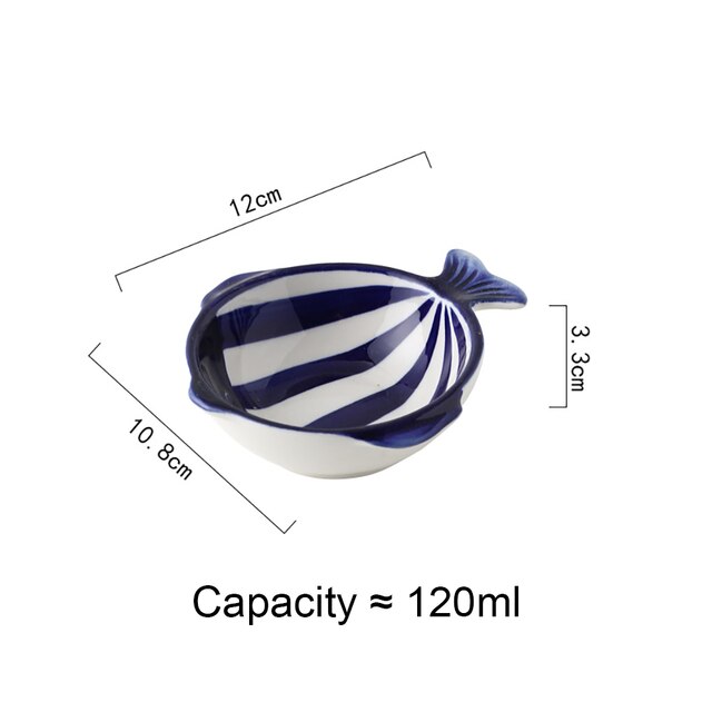 Irregular Fish Shape Ceramic Plate Rectangle Solid Glaze Steaming Fish Tray Porcelain Dinner Plate Household Dish: 10