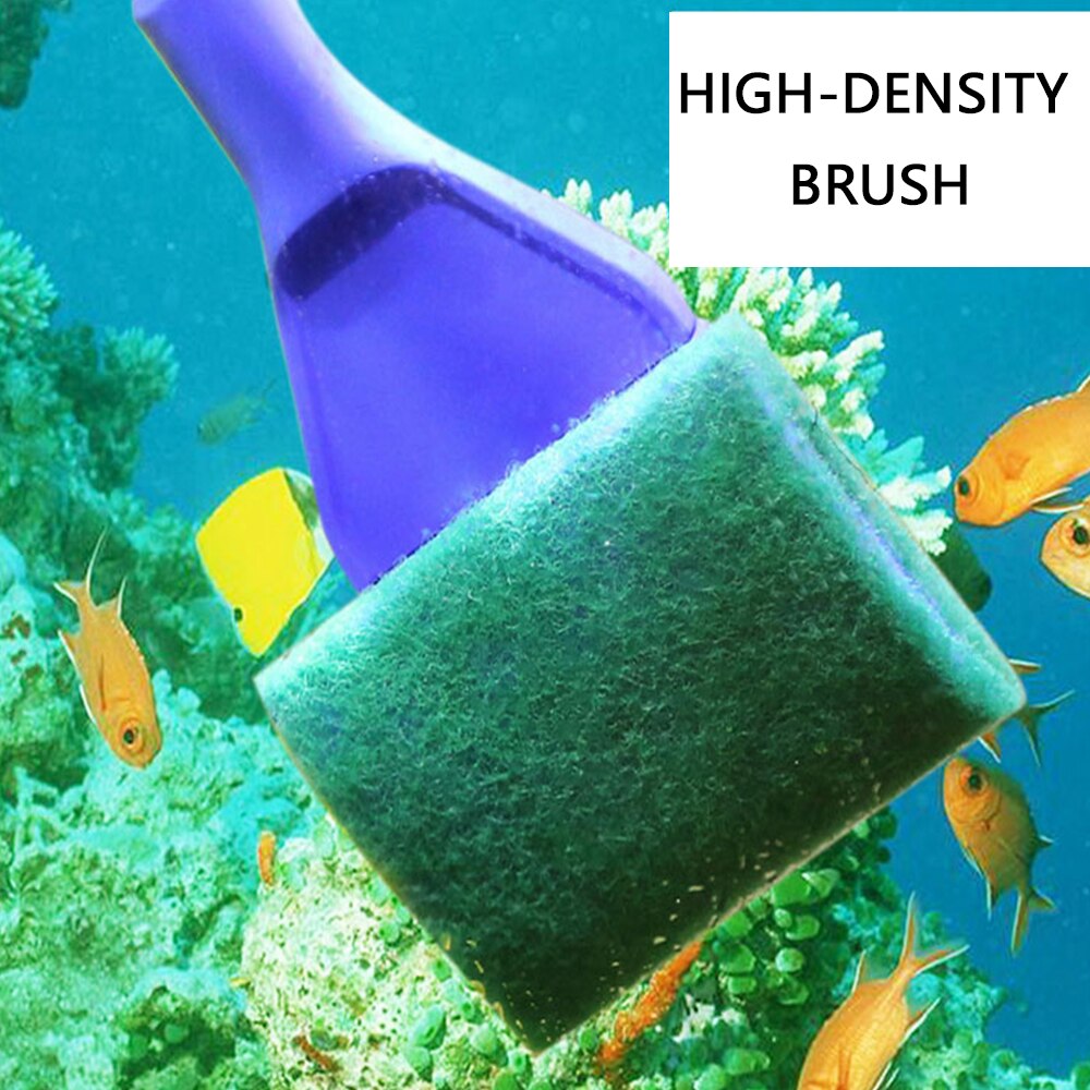 Durable 5 in 1 Aquarium Tank Cleaning Tools Set Fish Net Gravel Rake Algae Scraper Fork Sponge Brush Curve for Glass Window