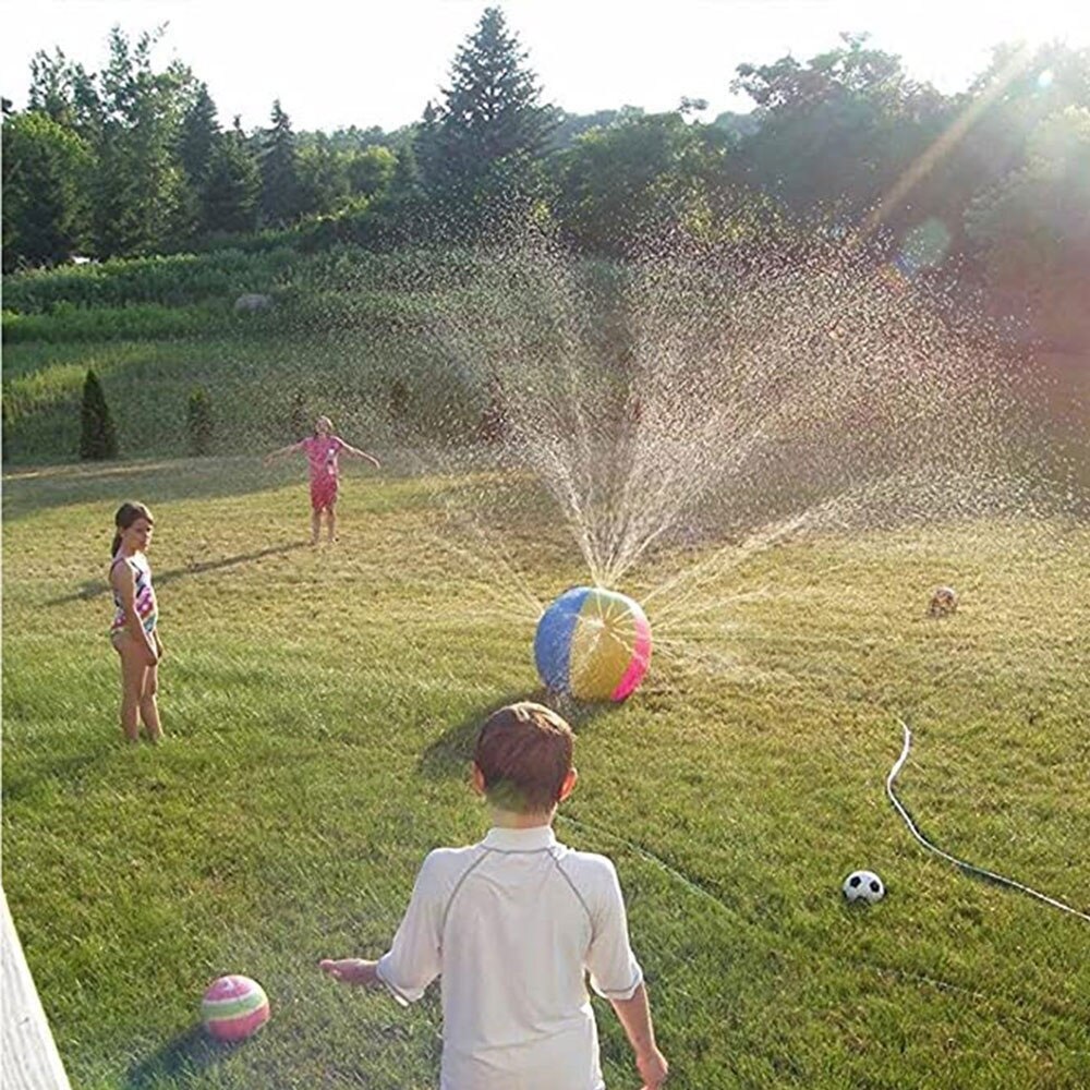 65/75cm água spray inflável bola inflável pvc praia bola brinquedo para gramado ao ar livre verão jogo crianças brinquedo bola waterjet