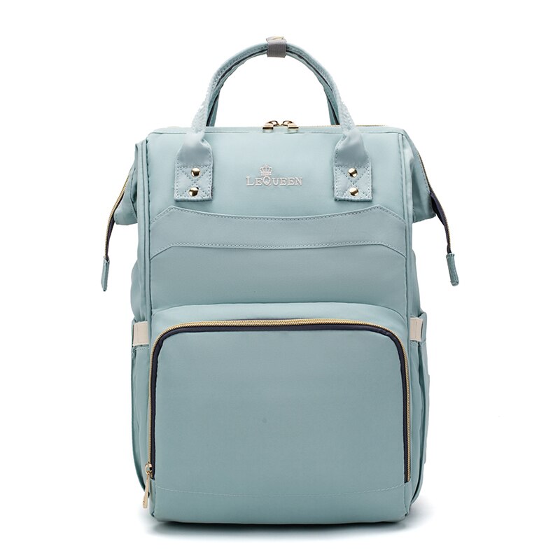 LEQUEEN Diaper Baby Bags Backpack For Moms Baby Bag Maternity Hospital Bag Care Nappy Bag Travel Stroller Send Free Hooks bolsos: Light Blue