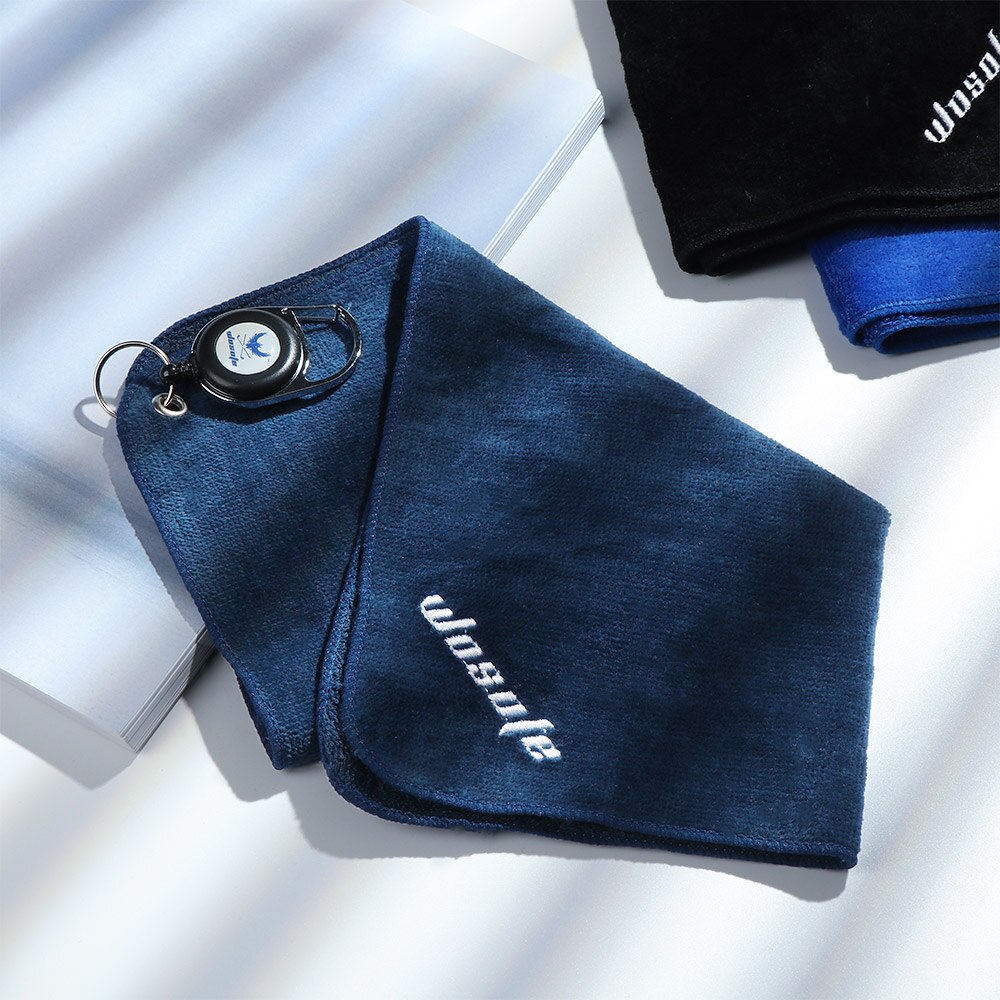 30*30Cm Katoen Golf Handdoek Microfiber Hoge Water Ballen Handen Reinigingsdoekjes Met Karabijnhaak Zweet-Absorberende vegen Doek