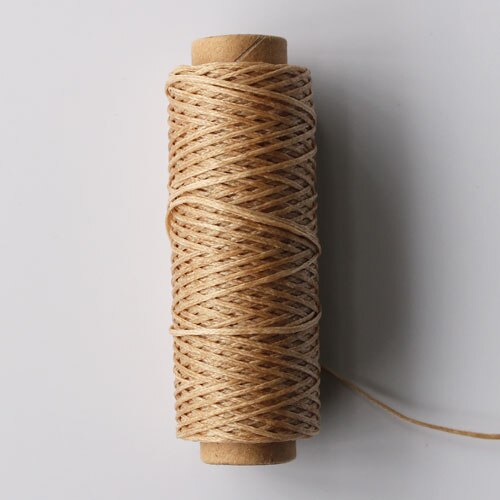 150D Lederen Gewaxt Draad Koord Leer Ambacht, 1Mm Diameter String Katoen Lijn Draad Lederen Stitching Tool Diy Materiaal 50Meter: Khaki thread