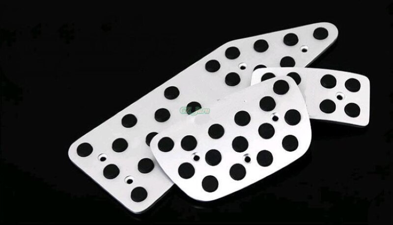 Biltilbehør aluminium ved automatgear speederbremse fodstøtte pedal pedaler pladepuder til toyota land cruiser 200