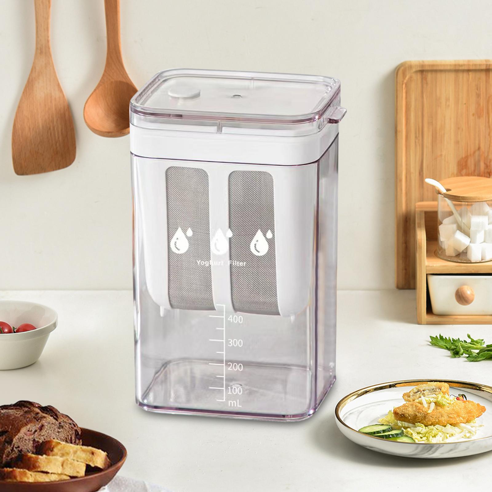 1100ML Cheese Yogurt Maker Fresh Washable Homemade Whey Separator Kitchen Tool for Making Thick Greek Yogurt Soybean Milk