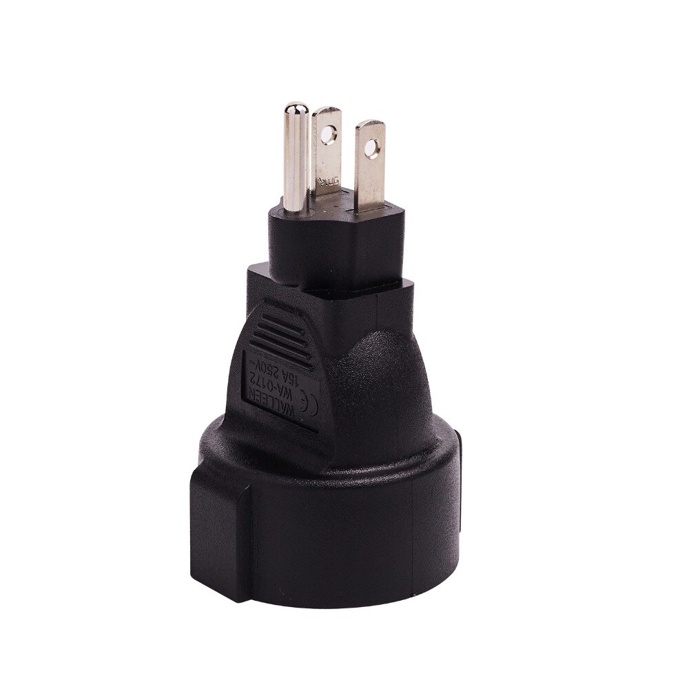 3 pin AC Amerikaanse USA Power Plug Adapter, Travel Converter UAS naar EU Europese