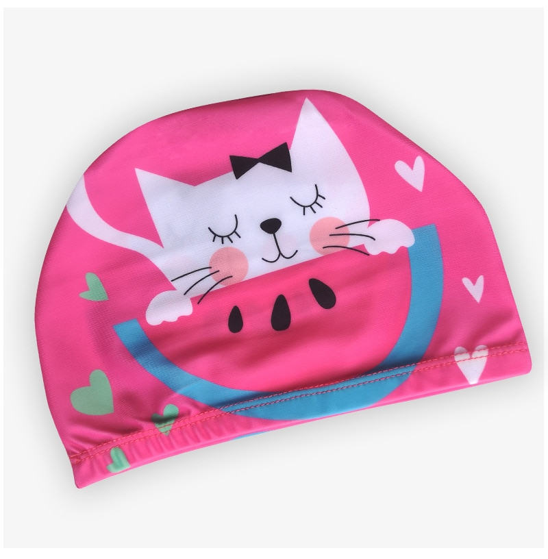 2Pcs Gehoorbescherming Zwemmen Caps Cartoon Waterdicht Kinderen Zwemmen Caps