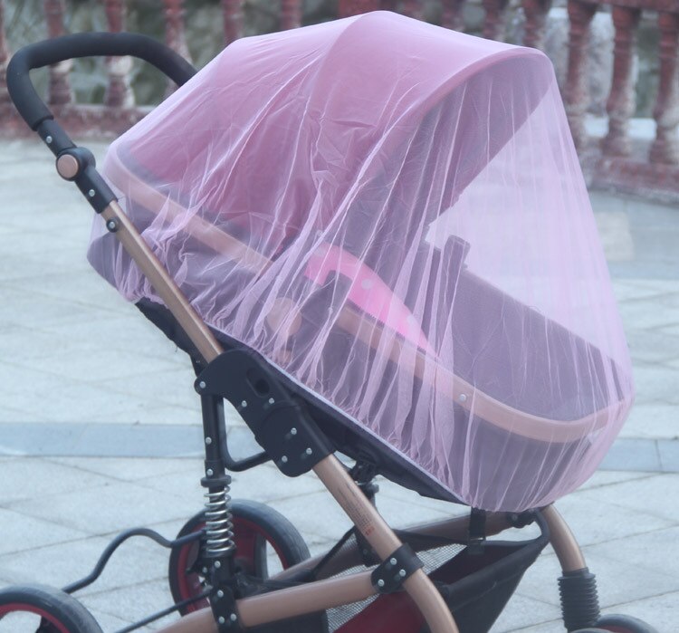 150 cm Zomer Kinderwagen Kinderwagen Klamboe Netting Cover Accessoires: light red