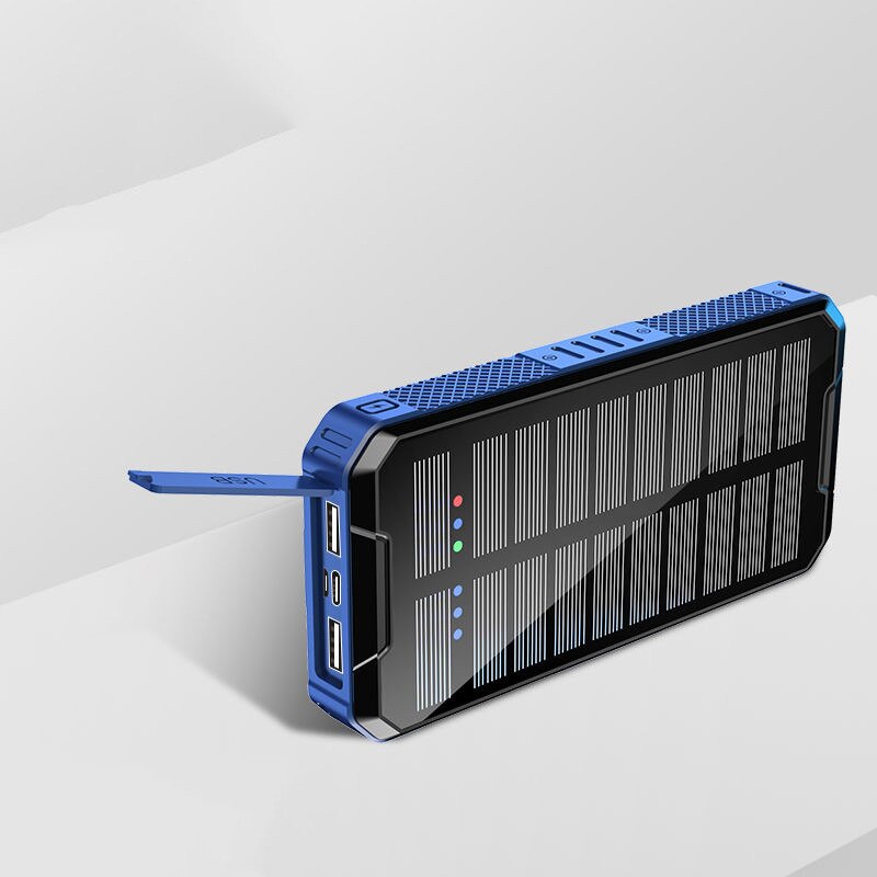 80000Mah Qi Wireless Solar Power Bank Draagbare Telefoon Externe Lader Solar Battery Panel Draadloze Opladen Outdoor Powerbank