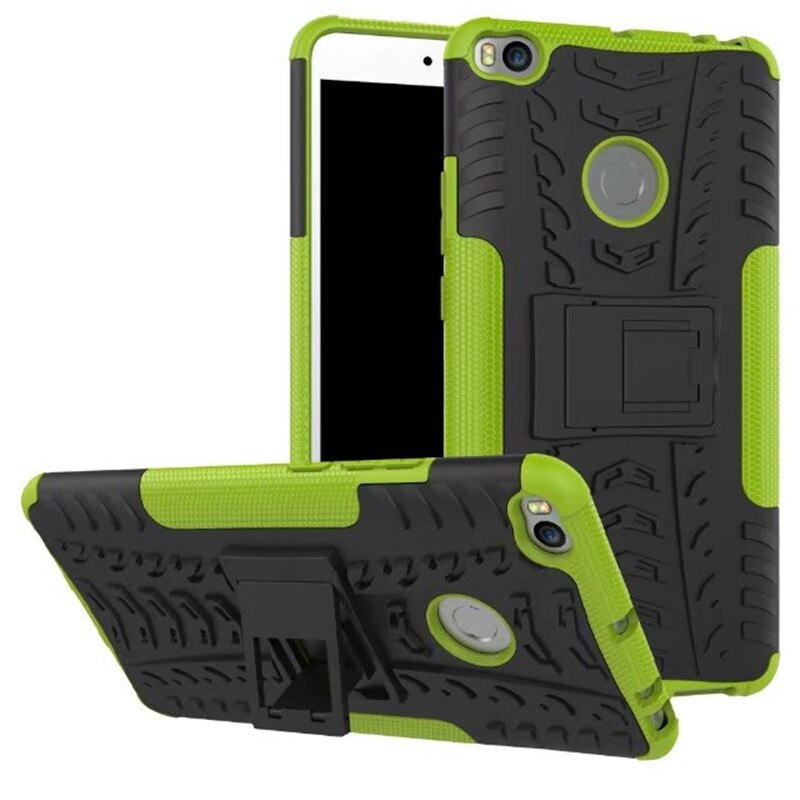 Peaktop For xiaomi mi max 2 case xiaomi max 3 Case Hybrid Silicone&amp;TPU Armor Hard Phone casse For Xiaomi Max 3 Mi Max2 Funda: for xiaomi max 2 / green
