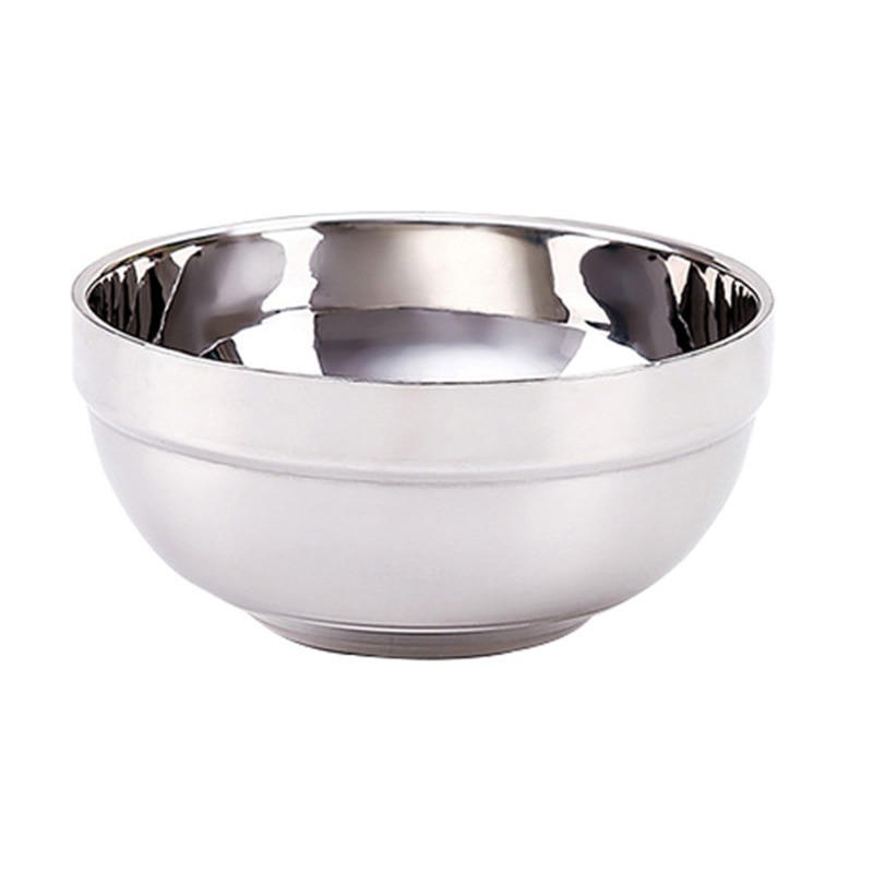 Stainless steel bowl shiny surface smooth children's bowl rice bowl