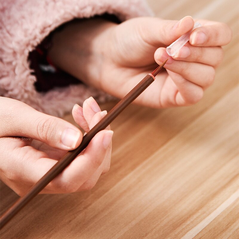 Ceramic Painting Brush Bamboo Pole Hook Line Pen Meticulous Painting Brush Pottery Painting Overglaze/underglaze Painting Tools