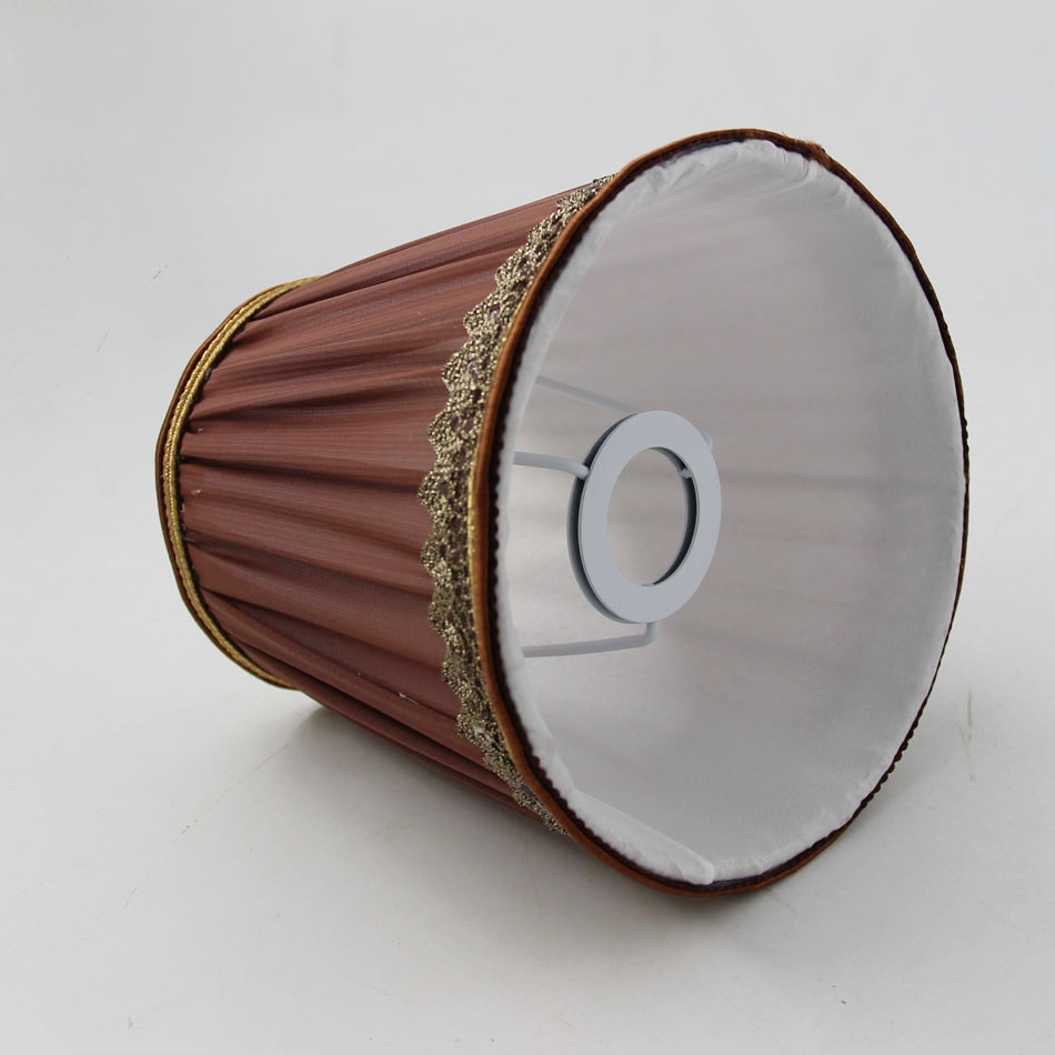 Bruine kleur lampenkappen, E14 gat diameter 3 cm