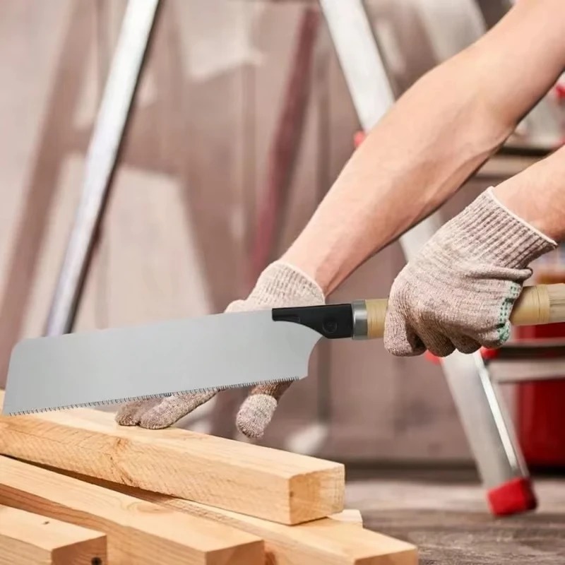 Sierra manual japonesa de 10 pulgadas, sierra de tracción de 17 TPI con hoja desmontable, sierra para madera para carpintería y jardinería