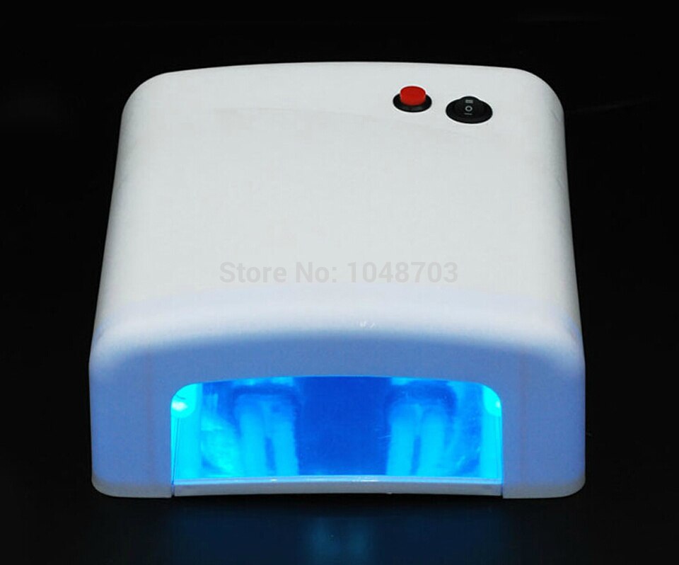 220 V 36 W UV Lamp Gel Curing Lamp nail droger Nail Art EU Plug met 4 stks 370um UV Lamp