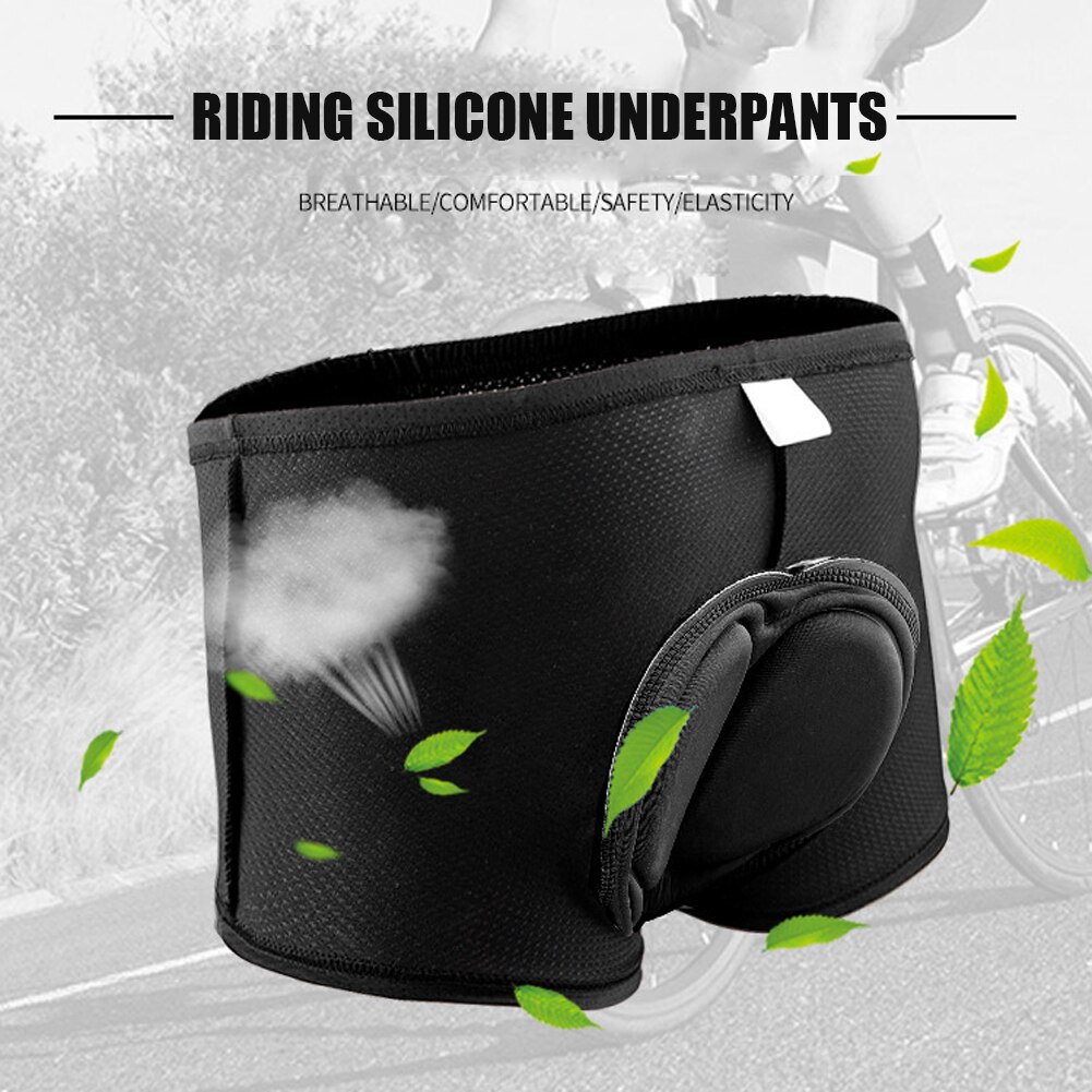 Pantaloncini da ciclismo neri Unisex intimo confortevole spugna Gel 3D imbottito bici taglia corta M-XXXL pantaloni corti da bici