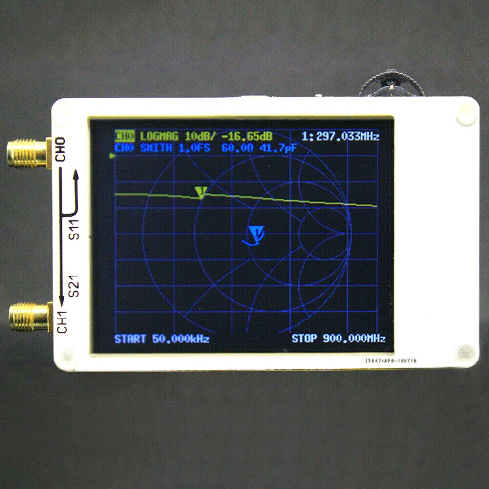 Kannettava 50 khz -900 mhz digitaalinen digitaalinen vektori verkkoanalysaattori lyhytaalto mf hf vhf uhf antennianalysaattori seisova aalto