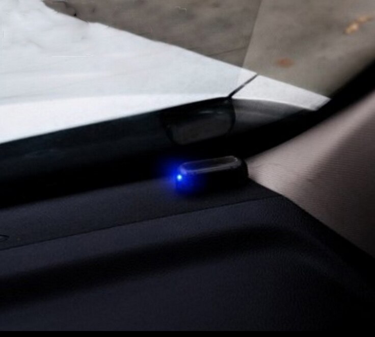 Solar led security lights strobe lights simulation virtual alarm warning free wiring car traffic warning lights security lights