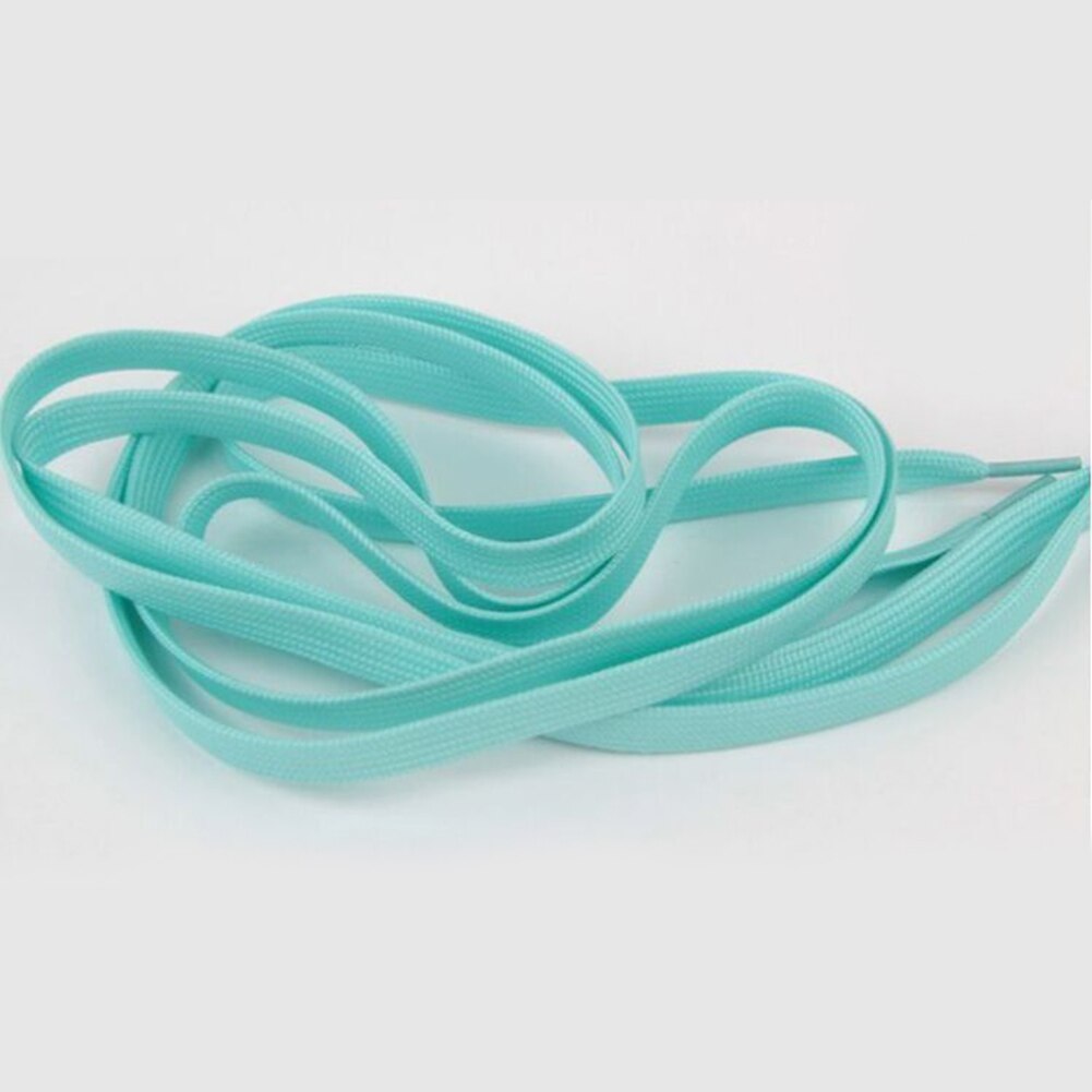 1 pair Luminous Shoelaces Athletic Sport Flat Canvas Shoe Laces Glow In The Dark Night Color Fluorescent Shoelace: Blue