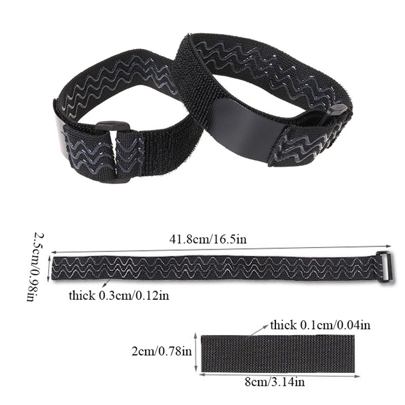 2 uds. De correa de cinturón para mujer, zapatos de fijación anticaída, elástico ajustable, cinta adhesiva interior antideslizante, cordón elástico