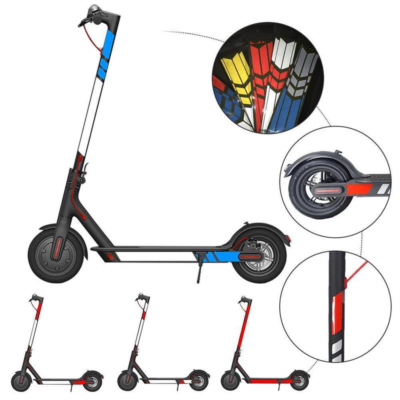 Electric Scooter Sticker Reflective Bike Bicycle Stickers Tape Night Riding Pedal Reflective Stickers For Xiaomi Mijia M365