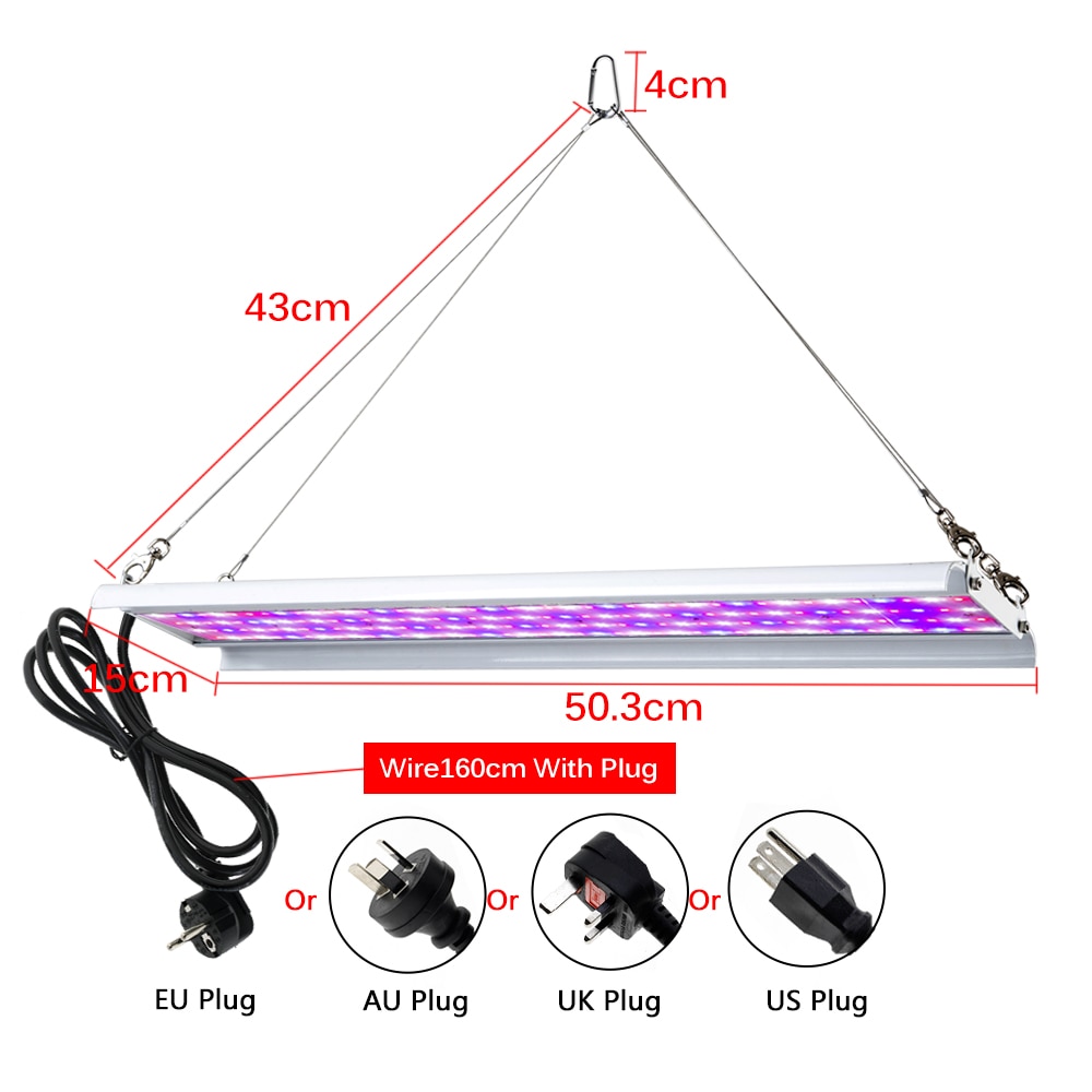 LED licht groeien 1000WFull Spectrum hoge lichtopbrengst Phyto Lamp voor Indoor Tent Greenhouse hydrocultuur Plant Flower