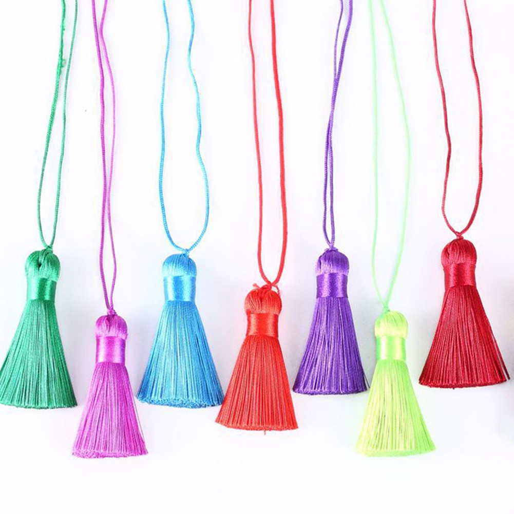 Mini Draad Stof Kwastje Fringe Kwasten Maken Fringe Trim Kwasten Naaien Accessoires Voor Sieraden Diy Hanger Armband Sleutel
