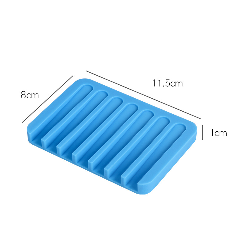 Badeværelse silikone fleksible sæbeskåle opbevaringsholder sæbekasse pladebakke afløb foldbart badeværktøj