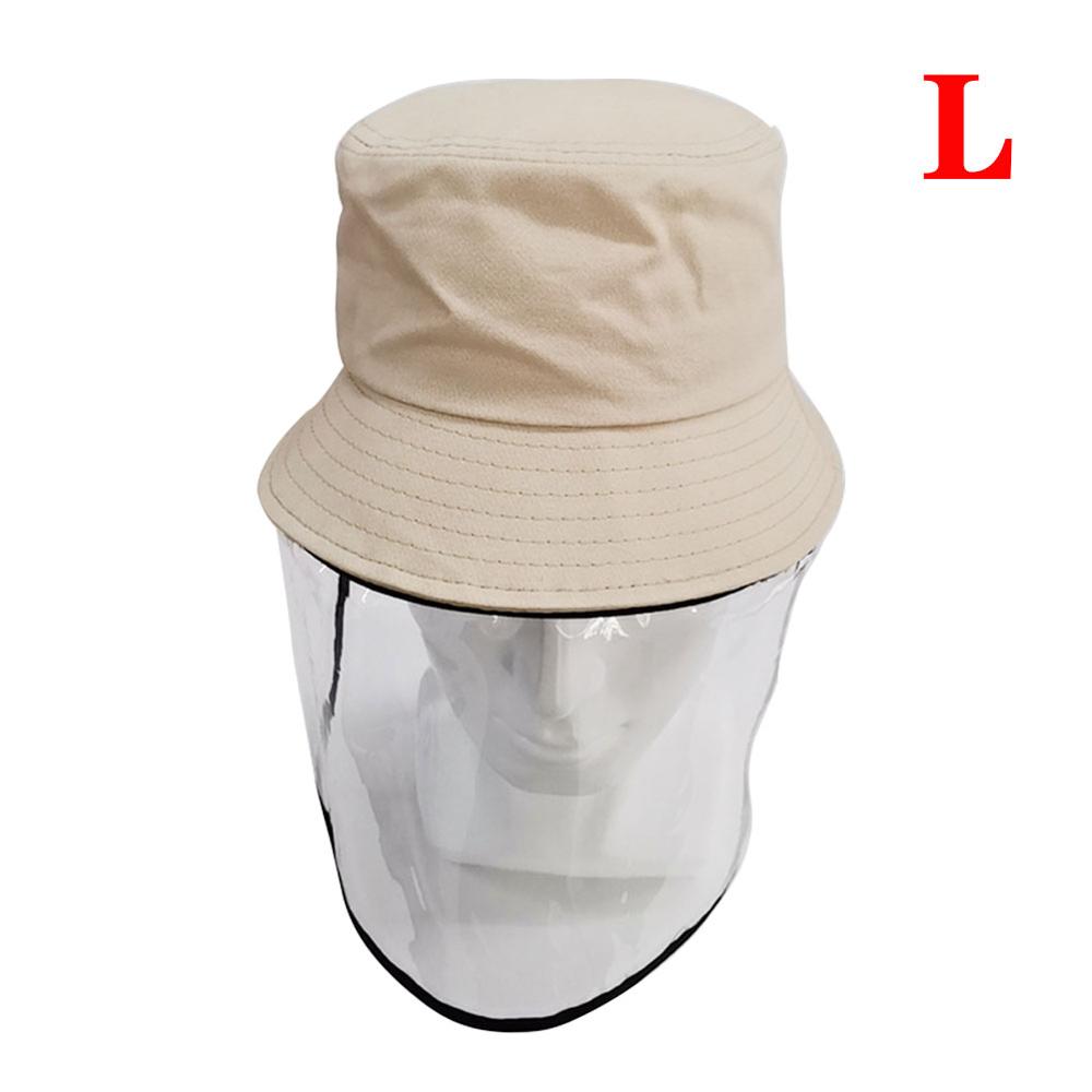 Children's Protective Transparent Mask Anti-fog flu Coronaflu Saliva Face Masks Windproof Fisherman Hat With Protection Cap: L